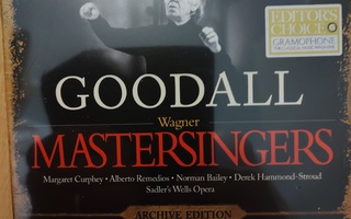 Wagner Mastersingers/Goodall, Chandos 4-cd box , uusi!