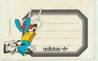 Adidas-tarra 1980-luvulta: Hessu Hopo voimistelee