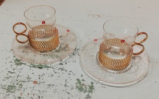 Tsaikka lasit + lautaset