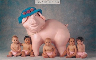 Anne GEDDES - Possu ja lapsia