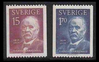 Ruotsi 453-4 ** Fyysikko Svante Arrhenius (1959)