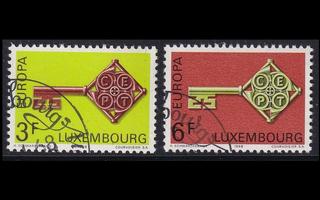 Luxemburg 771-2 o Europa (1968)