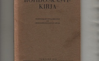Lindquist,Cai: Rohdoskasvikirja,Tampereen Rohdos,1942,nid,1p