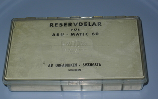 ABU-MATIC 60 varaosalaatikko,ei sisällä osia
