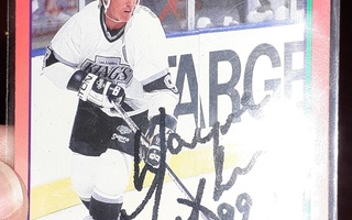Wayne Gretzky Score '91 signature + Pinnacle cards