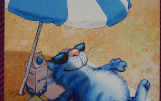 Irina Zeniuk sininen kissa rannalla