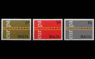Malta 422-4 ** Europa (1971)