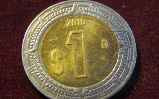 1 peso 2010 Meksiko