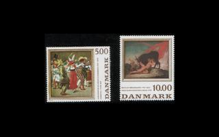 Tanska 819-20 ** Tanskalainen maalaustaide 5,00 kr (1984)