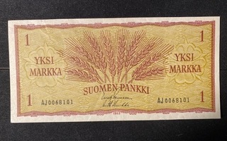 1 Markka 1963 AJ0068101 Lei-Luu Kl6-7