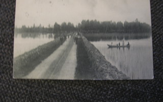 Virtasalmen silta. v 1907 kulkenut kortti