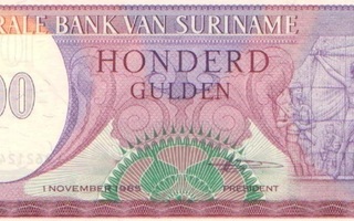 Surinam 100 gulden 1985