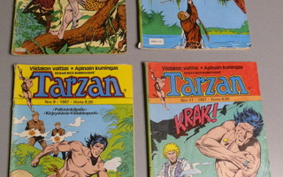 Tarzan-lehtiä 4kpl 1987