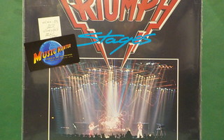 TRIUMPH - STAGES - GATEFOLD CANADA 1985 EX/EX 2LP