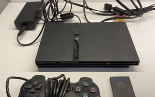 Playstation 2 slim + ohjain ja muistikortti