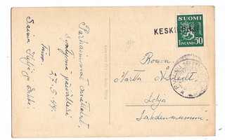 VANHA Postikortti Rivileima Keskilohja Lohja 1944