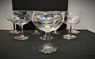 Iittala cocktail/samppanjalasit 8 kpl, 12 cl, 1900-1938
