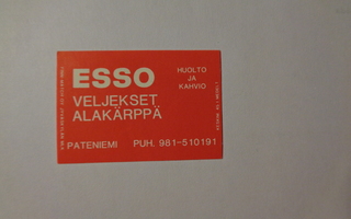 TT-etiketti Esso - Veljekset Alakärppä, Pateniemi