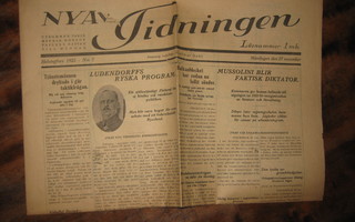 Sanomalehti  Nya Tidningen 27.11.1922