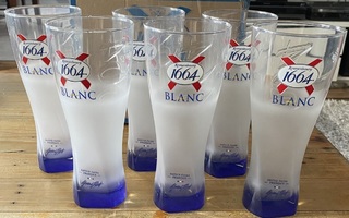 6x BLANC 1664 olut tuoppi 0,5l, Kronenbourg