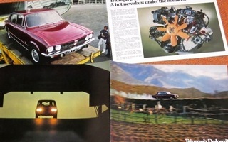 1972 Triumph Dolomite esite - KUIN UUSI - 20 sivua