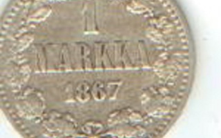 Suomi 1 mk 1967 Ag
