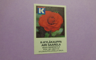 TT-etiketti K K-Kyläkauppa Airi Saarela, Niemenkylä
