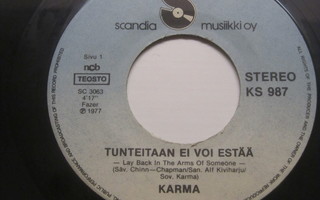 Karma:Tunteitaan ei voi estää 7" single   1977