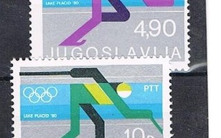 Jugoslavia 1980 - Olympialaiset Lake Placid ++