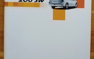 2003 Peugeot 206 SW esite - KUIN UUSI - 32 sivua - suom