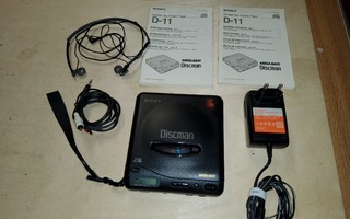 Sony Discman D-11  kannettava CD-soitin