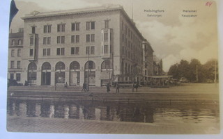 VANHA Postikortti Helsinki 1914 Raitiovaunu