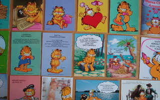 JIM DAVIS,  kissa  Karvinen kortteja  17 kpl