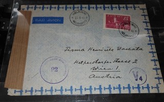 Hki - Itävalta Sens. PA -kuori 1948 PK450/19