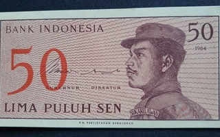 Seteli Indonesia 1964 LIMA PULUH SEN