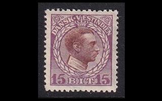 Tanskan Länsi-Intia 51 * Christian X 15 bit (1915)