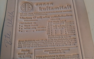Olympia-arpajaisten matriisit 1952
