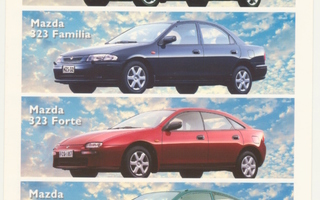 Mazda 323 mainoskortti 1997