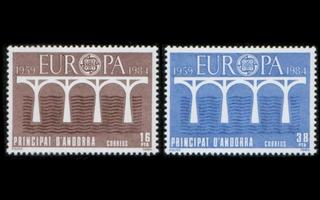 Andorra Sp 175-6 ** Europa (1984)