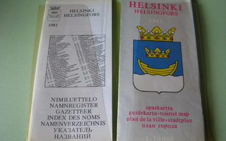 Helsingin kartta ja nimiluettelo 1981