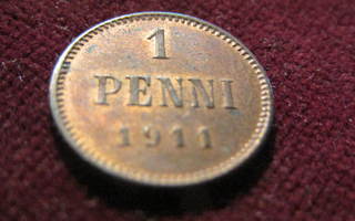 1 penni  1911