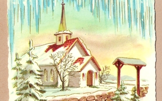 Kirkko revontulet kulk. 1962