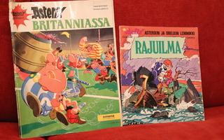 Asterix ohuita kirjasia 2 kpl, 1973 ja 1971