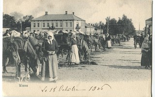 Vaasa Torikauppaa, kulkematon vuodelta 1906