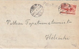1938, Kirje Pieksämä, rivileima Pitkäsmäki