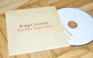 KING CREOSOTE - FOR ONE NIGHT ONLY CDS