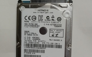 HITACHI kovalevy 500GB kannettavaan tietokoneeseen.