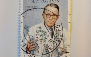 Postimerkki A. I. Virtanen Nober 1945 1,30
