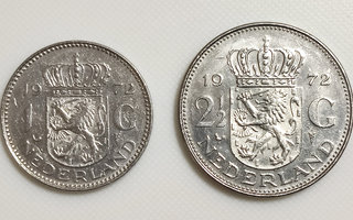 Alankomaat 1, 2 1/2 Gulden 1972