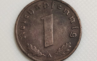 Saksa 1 Pfennig 1938A